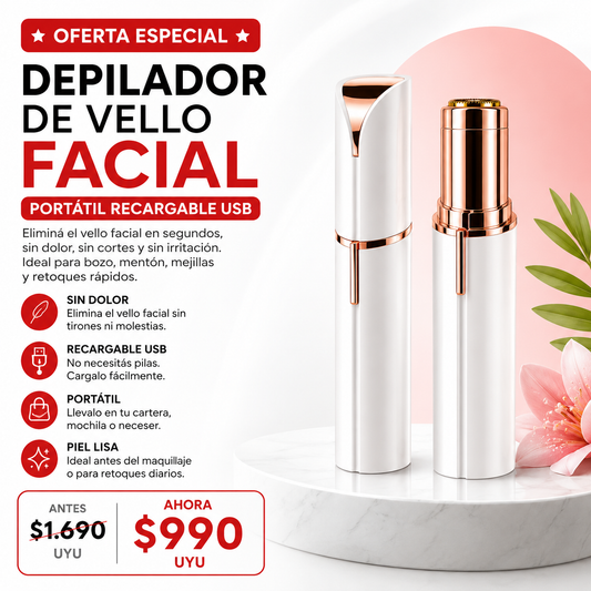 Depilador De Vello Facial Portátil Recargable Usb Calidad Ax